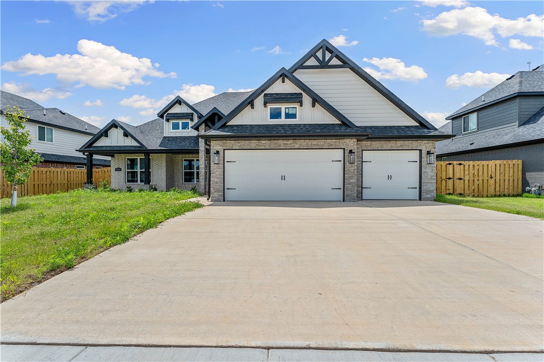 The Kenley plan is a beautifully designed 3,045 sq ft home that combines elegance and functionality, featuring 4 spacious bedrooms, 3.5 modern bathrooms, a downstairs office, and an upstairs bonus room ideal for entertainment or relaxation. The open-concept living areas are enhanced by a vaulted ceiling in the living room, creating a bright and airy atmosphere perfect for gatherings. The covered back patio, complete with a fireplace, extends the living space outdoors, providing a cozy retreat year-round. With a 3-car garage offering ample storage and convenience, the Kenley plan is thoughtfully crafted to meet the needs of modern families while exuding style and comfort. Builder will provide up to $7,500 towards closing costs and preferred lender will provide an additional $5K.