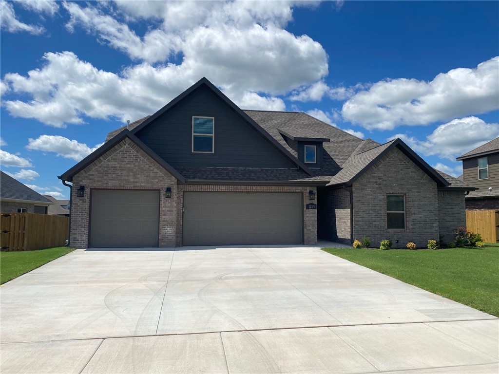 Discover your dream home in South Pointe Subdivision in Tontitown, where luxury meets convenience! This beautiful home offers a community pool, pavilion, and playground within the neighborhood. Close to Arvest Ballpark, I-49, Arkansas Children's Hospital, Sam's Club, and countless restaurant ensure an ideal location. This 4 bedroom residence features a split floor plan with 3 bathrooms, boasting granite countertops. living room beams, custom trim, and a gas fireplace. Enjoy the eat-in kitchen with a dining area, a large center island, and LED cabinet lighting. Step outside to the covered back porch perfect for relaxation. LVP flooring in living room to be replaced by seller.