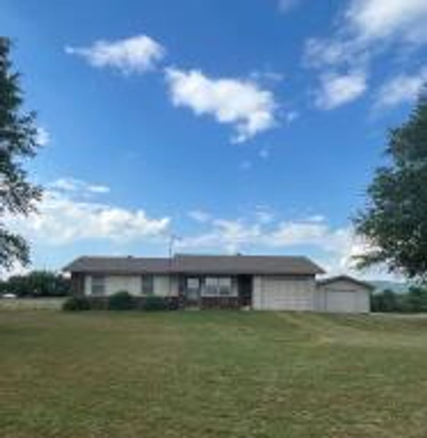 This Gorgeous Property offers Magnificent Views of White Oak Mountain. Sitting on17.05 Acres of Beautiful Pasture, this 3 Bedroom 1 1/2 bath home with a detached shop is just waiting for new owners to make it their own!New H&A in 2019New Roof on the House and Shop in 2019New Water Heater in 2020.
