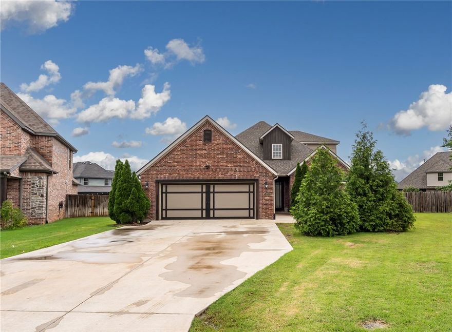 Nice 4 bed 3 bath home in SW Rogers less than a 1/4 mile from trails and schools. Separate living area upstairs with own bedroom and private bath. Large fenced in backyard with large deck and hot tub. Community pool and playground covered by POA fee. New floor 2015,New concrete driveway 2022,new AC/Heat 2018,New siding and gutters 2021,New roof 2025,New hot tub 2025,Extended patio July 2016,Irrigation updated 2022,Pergola Jan 2025,Dishwasher Nov. 2019, Tornado Shelter in garage July 2015,New carpet Sept 2018 and New Hot water heater June 2025.