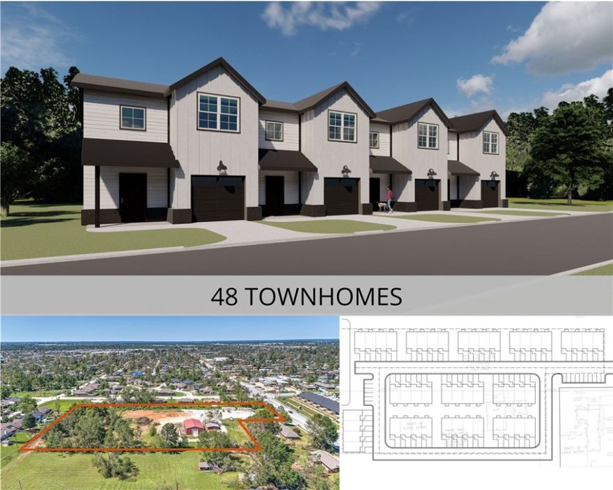 Welcome to an exceptional investment opportunity in this prime location! A sprawling 4.20-acre parcel of land that comes with entitlements for a 48-unit townhouse community, this property assures a profitable investment amidst a thriving backdrop of multi-family complexes. Its central position guarantees unparalleled convenience, with shopping, dining, schools, churches, and more all within easy proximity. Whether you're a savvy investor eyeing the real estate market or a visionary developer with urban living aspirations, this property offers the perfect platform to bring your ambitions to life. Don't miss out on securing your stake in this promising venture!