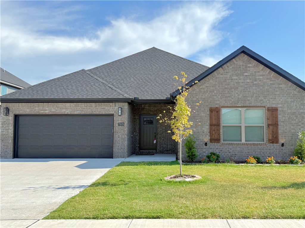 Welcome to your nearly new home in the highly sought-after Walnut Grove Estates—built in 2025 and lived in for only three months! This thoughtfully designed residence blends style, function, and comfort with a split floor plan and modern upgrades throughout. The gourmet kitchen showcases extended custom cabinets, soft-close features, granite countertops, and a beautifully integrated wine cabinet for both elegance and functionality. A smart thermostat brings convenience and efficiency, while the master retreat boasts elegant wood flooring, a spa-like bath with an overhead rain shower, and a spacious walk-in closet. Enjoy the best of Bentonville living with offices, retail, parks, and more just minutes away. Zoned for Bentonville Schools. With its unbeatable location, like-new condition, and upgraded finishes, this home is a rare opportunity in one of Bentonville’s hottest subdivisions!