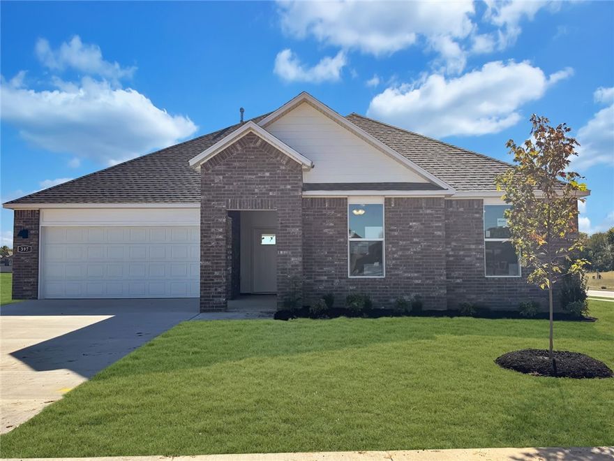 Dashing Dean plan in Goose Creek Village, an impressive subdivision where quality and affordability meet in the heart of Farmington. This home features gorgeous quartz kitchen countertops, stainless steel appliances and a walk-in pantry (per plan). 42-inch upper cabinets with top molding and soft close cabinet doors. Private bedroom one includes a lovely en-suite with quartz counter tops, double sinks, walk-in shower, and walk-in closet. Living room will showcase a beautiful modern Electric Fireplace. These homes feature ceiling fans in all bedrooms and living room! Each home exterior will have  brick and Hardie® siding  per plan! Covered patio (per plan). Garage Door opener! Taxes and Parcel # TBD. Single-story plans feature Luxury Vinyl plank flooring throughout!  Two-story homes feature LVP downstairs with carpet on stairs and upstairs rooms!