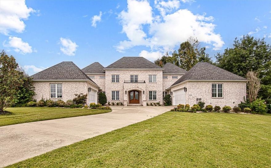 Fabulous estate property with high end amenities! This gorgeous home was featured in AY Magazine. Owner's Suite has a sitting room and private deck. All 3 additional bedrooms are en-suites. Other features include stunning designer kitchen, 2 story family room, formal living and dining room, large eat-in kitchen, formal office with coffered ceiling, and 2 staircases. Tons of windows flood the home with natural light. Entertainer's dream with the wonderful large covered patio off the kitchen and dining room, lots of wood floors and 4 car garage all situated on a 1.15 acre lot with private backyard. Upper deck replaced off the Owner's Suite in 2020. House completely painted in 2021. Other upgrades include luxury plank floors added in Guest Suite on main level in 2021, remodeled fireplaces, new chandeliers and light fixtures, and decorator's touches throughout. Located in the exclusive gated golf community of Clear Creek Subdivision/Blessings Golf Club.