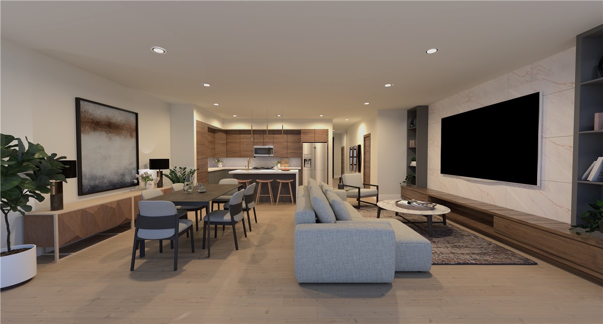 The townhomes at Parkside of Lowell showcase a modern aesthetic with thoughtfully designed open floor plans. Every unit features premium finishes, including quartz countertops, stainless steel appliances, and upscale luxury vinyl oak flooring. All-electric systems ensure energy-efficient heating and cooling for comfort and cost savings. Parkside combines contemporary design with an active lifestyle, with no restrictions on short-term rentals, making it a prime investment opportunity. Residents enjoy amenities like a clubhouse, gym, pool, and direct access to the Razorback Greenway for endless outdoor adventures. The community is centered around Kathleen Johnson Park, soon home to the NWA Space and Science Center, a soon to be major destination in NWA. The new flex space adds value with a mix of restaurants, businesses, and storage solutions for residents. As Lowell continues to grow in the NWA region, Parkside remains a standout community.