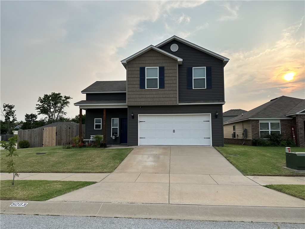 Welcome to your dream home in West Fayetteville! This residence is ideal for families starting
out or already established. Located on a spacious corner lot, it features a large yard perfect
for activities. Creek Side Park and Holland Park are less than half a mile away, and youâre
close to trails, restaurants, and Centennial Park at Milsap Mountain with its cyclo-cross
mountain biking. Inside, the entryway leads to a versatile space that can serve as a large
closet or small office. The open living and dining areas are perfect for gatherings. The kitchen
boasts a large granite island and a generous pantry. The primary bedroom offers a tranquil
retreat with a roomy bath and spacious closet. For added peace of mind, the home is
equipped with security cameras and an alarm system. Enjoy outdoor living on the back patio,
ideal for relaxation and entertaining. This home also includes a refrigerator, washer, and dryer.
Donât miss this opportunity to own this stunning home!