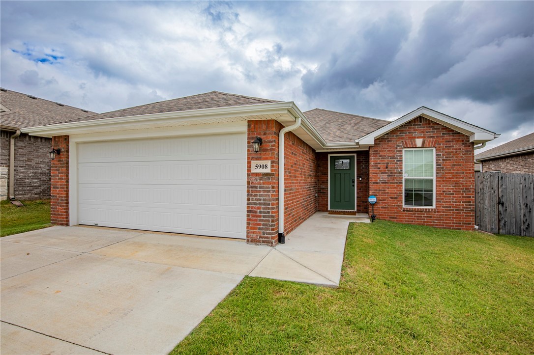 ! This move-in-ready home has all of the upgrades you want. Once you pull up you will appreciate this all brick home nestled in the center of Woodward Hills Subdivision. You step inside and you will love the open layout, ready for entertaining. Easy maintenance wood look tile in the home (aside from bedrooms) will last you a long time! The living room also features a bonus area near the front window that would be a perfect space for your work-at-home desk. The kitchen has gorgeous white quartz counters, gray cabinets, a dedicated pantry, and black stainless appliances that include a gas range! You can enjoy casual meals at the bar top or in the dedicated dining space. The primary bedroom suite sits on the backside of the home. The bedroom is spacious and the bath features a walk-in shower. In the center of the home, you will find the other 2 bedrooms along with another full bath. A fully fenced backyard has a covered patio.