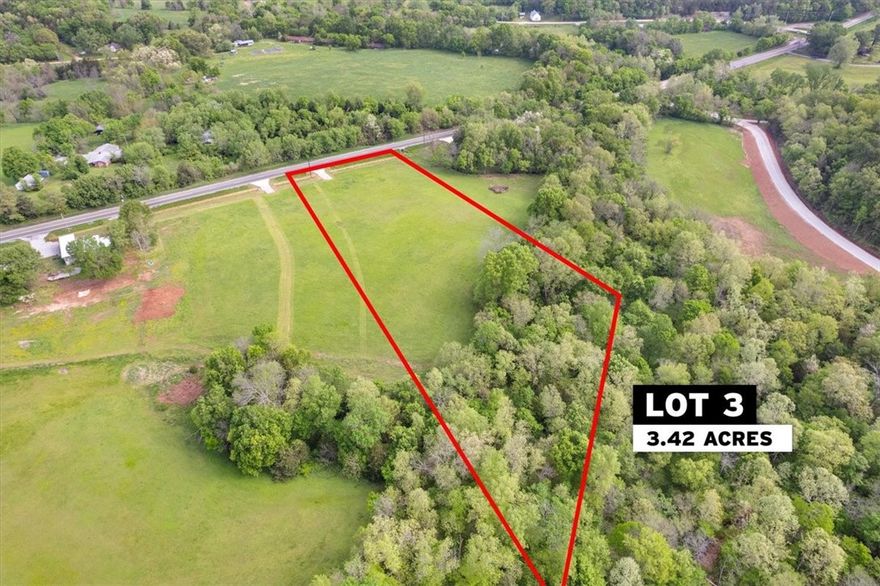 With gently rolling hills and a creek running along the edge, experience the peace and tranquility of your own private retreat on one of four beautiful building lots!  Escape the bustle of town but enjoy the convenience of being just minutes from excellent Fayetteville schools and shopping.  Ranging from 2-5+ acres, each lot has its own unique features allowing you to build the perfect home to suit your needs and taste.  New well is included with each lot, utilities are at the road.
