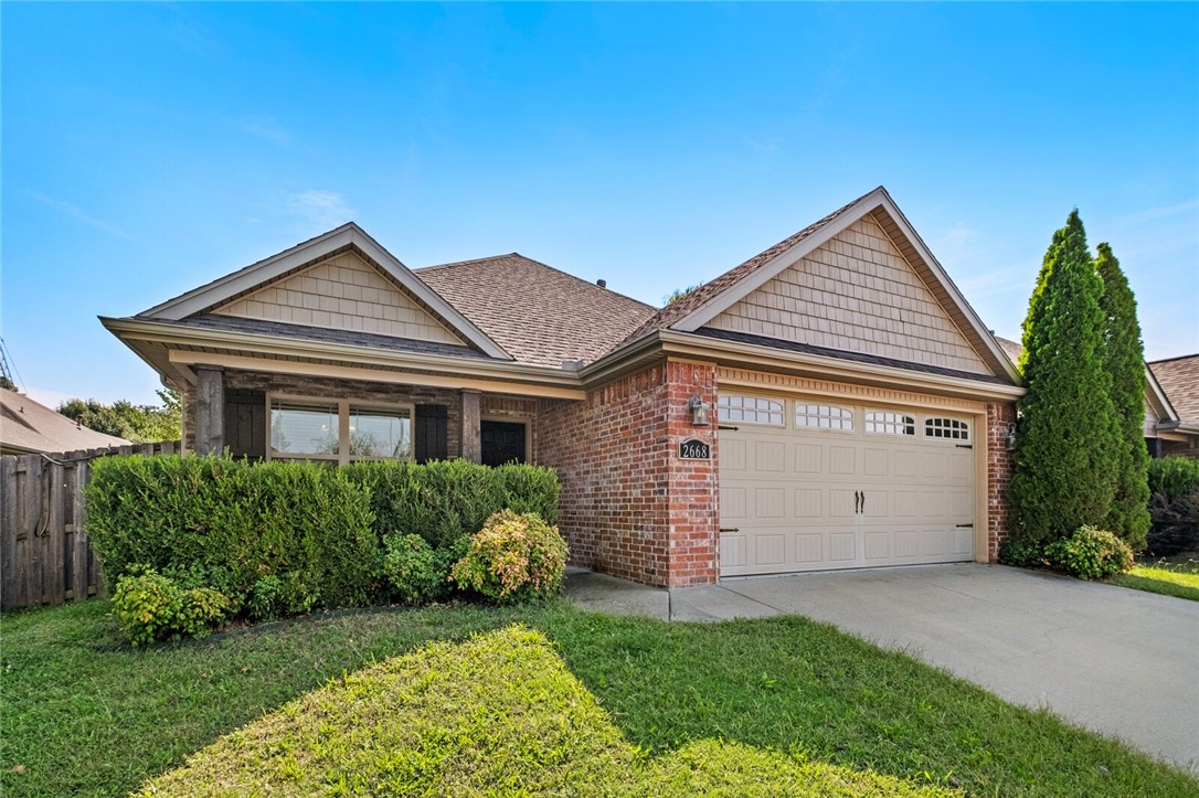 Conveniently located minutes off 71B. This fully furnished full brick home features 3 bedrooms and 2 bathrooms. Upon entering the house you will find the kitchen which features granite countertops, electric cooktop, pantry, and eat in kitchen space. Spacious living room leading back toward the bedrooms. The master bedroom features a his and her double sink, shower, whirlpool tub and large walk-in closet. Back porch is covered equipped with a ceiling fan and outlets for watching the big game. Home is currently being used as a midterm rental and could easily be converted to a short term rental (Airbnb), no current short term rental permit with the city. This Home is 2 miles from I-49 and 3 miles to University of Arkansas