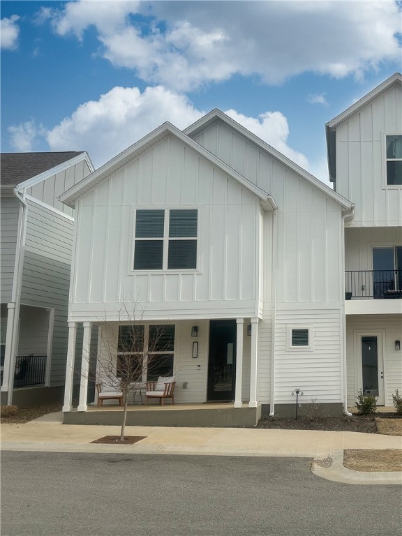 Walk out your front door to the trail to Gulley Park! This is your rare opportunity to own one of only 2 townhouses in Gulley Grove nestled among single-family homes at a much higher price point. Stylish, with beautiful finishes and abundant natural light, this home offers a great floor plan for easy living. All 3 bedrooms and 2 full baths upstairs with living spaces and powder room on the main level. Subdivision POA maintains lawn and landscaping and offers beautiful community outdoor living spaces.