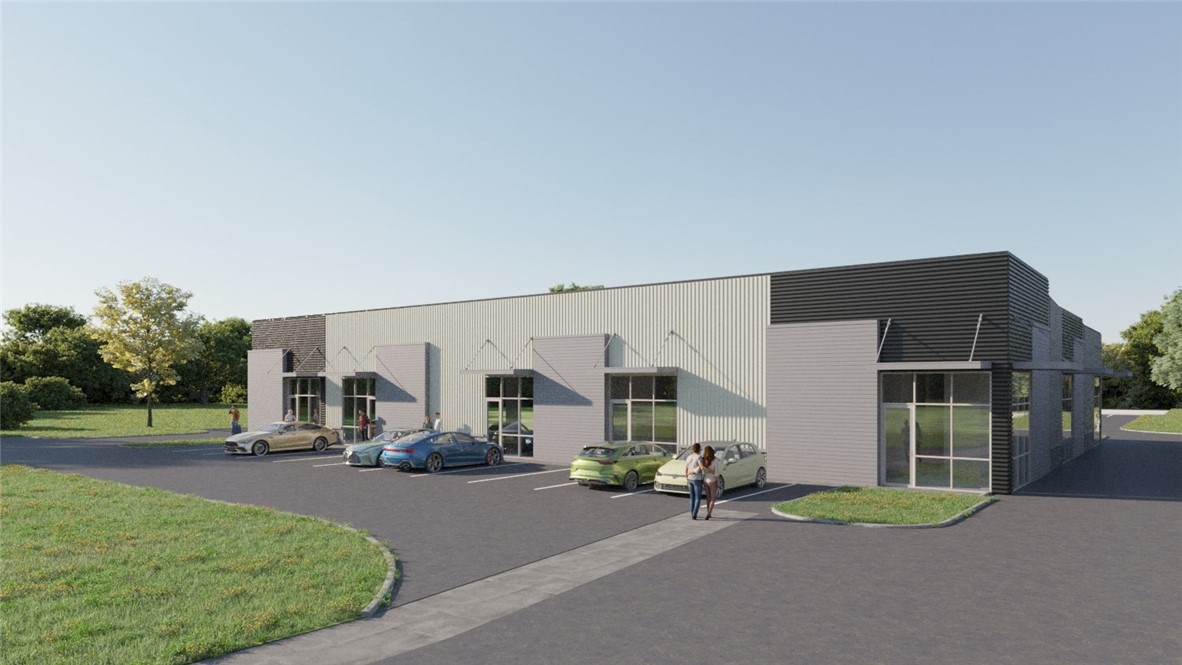 Prime opportunity to grow your business with +/- 2,000 SF of brand new construction office/flex space
for lease just off S 8th St in Rogers. Located in a high-traffic area that sees around 24,000 VPD, this
space offers excellent visibility for your business. Construction is scheduled to begin this spring, with
anticipated move-in ready by January 2026. This suite will feature large windows providing ample natural light and an overhead door in the back, making it ideal for office, warehouse use, or professional service use. The landlord will include a finished bathroom and HVAC installation in the suite, with additional tenant improvements available and amortized into the lease agreement. If more space is needed, this suite can be combined with neighboring units for a total of up to 10,000 SF.