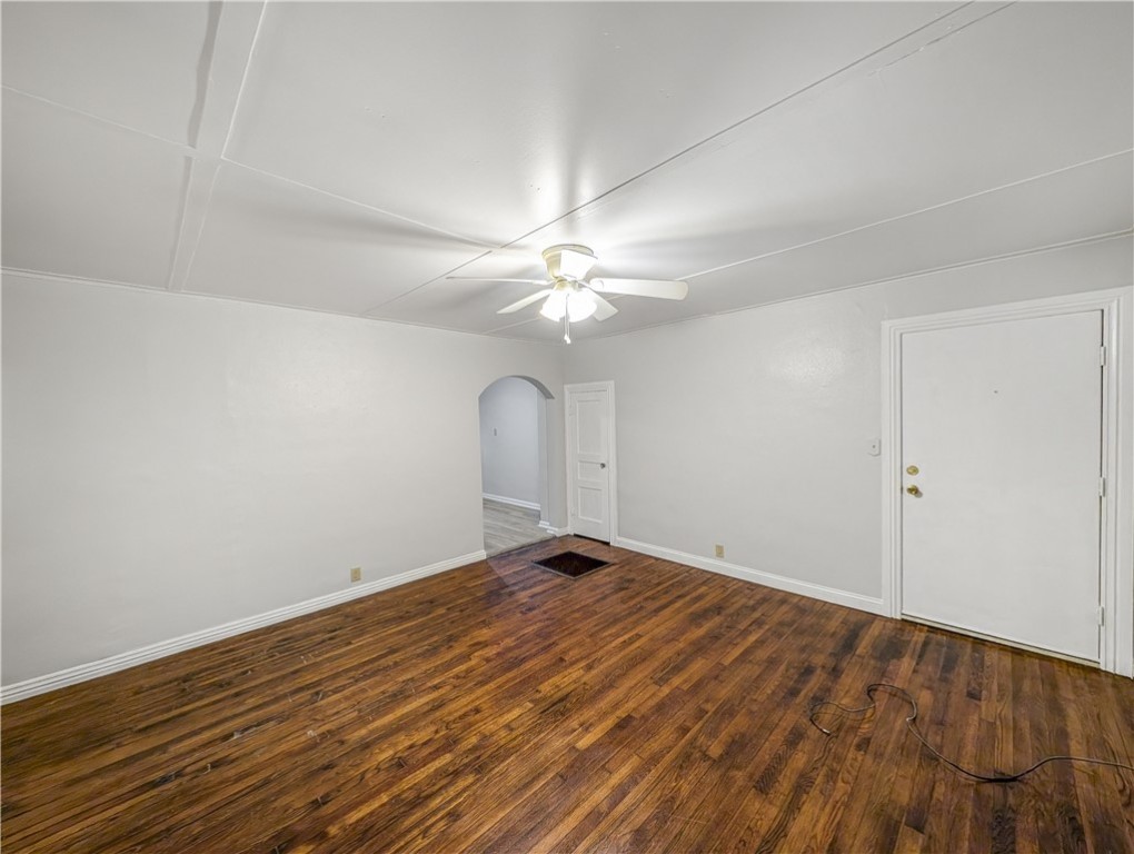 Great 2BR/1BA apartment available for rent. Unit is on bottom level,. Beautiful wood floors and updated paint. Conveniently located in residential neighborhood off HWY 62 near Battlefield State Park. Front door to building is a shared entrance. Unit has $40 monthly water charge.