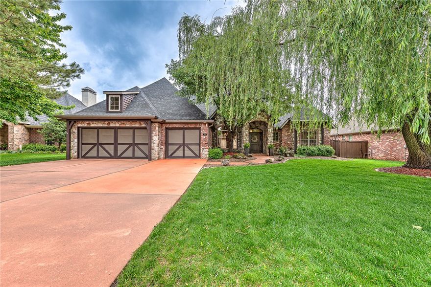 Nestled in Bentonville’s highly sought-after Lochmoor Club, this impeccably maintained custom-built home is a true showstopper! From its stunning curb appeal to the lush backyard retreat overlooking serene community green space, this gem truly has it all—including numerous updates inside and out! An open and airy floor plan enhanced with rustic cedar accents, this home is designed to perfection—from striking cedar beams spanning the cathedral ceilings to the maple wood flooring and warm & cozy stone, wood-burning fireplace. Main floor features a chef’s kitchen w/ newly painted cabinetry, master suite w/ updated en suite bath, office w/ extensive woodwork & built-ins, formal dining, 2 BRs + 2.5 Baths. BR4 is upstairs along w/ full bath, bonus room & media room! New roof & gutters and newer HVACs! Walk out your back gate to community amenities: clubhouse, pool, tennis courts, playground, and walking trails.Within walking distance to Willowbrook Elementary & the Bentonville Community Center, this home is a MUST SEE