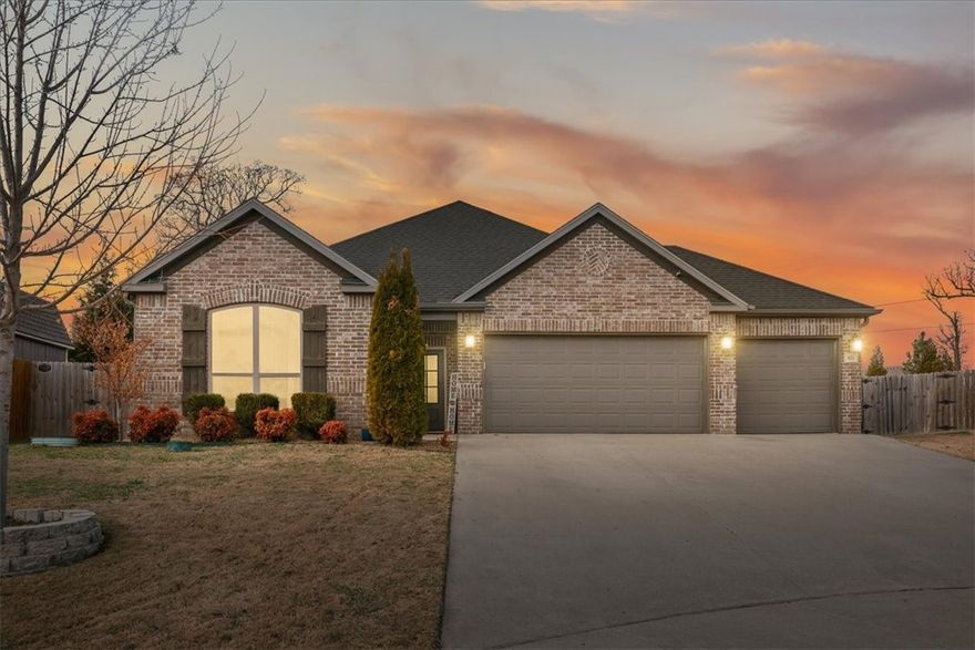 Charming single-story home in the Brentwood neighborhood of Cave Springs, ideally situated on a quiet cul-de-sac just steps from the community pool and playground. Freshly painted 3-bedroom, 2-bath residence features warm wood flooring, granite countertops, and a cozy gas fireplace. Thoughtfully wired for entertaining with built-in interior speakers and outdoor patio speakers. Large 3-car garage. Exterior improvements include a new retaining wall, extended patio, and added drainage to protect the yard. Conveniently located — just 10 minutes from Pinnacle Hills Promenade for shopping and dining, and minutes from Mt. Hebron Park with easy access to the greenway. Bright, move-in ready and perfect for family living — don’t miss this one.