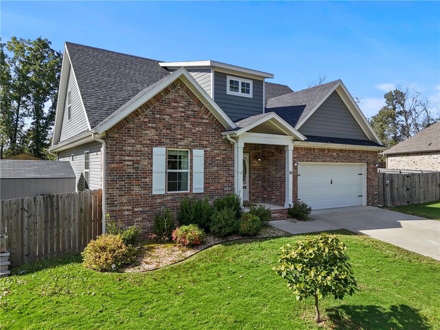 Packed with Extras! This charming 3-bedroom + large bonus room, 2.5-bath home sits on a spacious, level .39-acre lot at the end of a peaceful cul-de-sac — offering privacy, comfort, and room to grow.


Enjoy a fully fenced backyard with not one, but two storage buildings — a 24’x11.5’ workshop and an additional 12’x8’ shed — perfect for hobbies, tools, or outdoor gear. Unwind or entertain under the covered outdoor living space, ideal for gatherings with family and friends.


Inside, discover thoughtful architectural details including crown molding, trey ceilings, and a graceful arched entryway connecting the dining and living areas.


All just minutes from the Bella Vista Bypass (I-49) for an easy commute to Bentonville and beyond.


Space, style, and storage — it’s all right here!