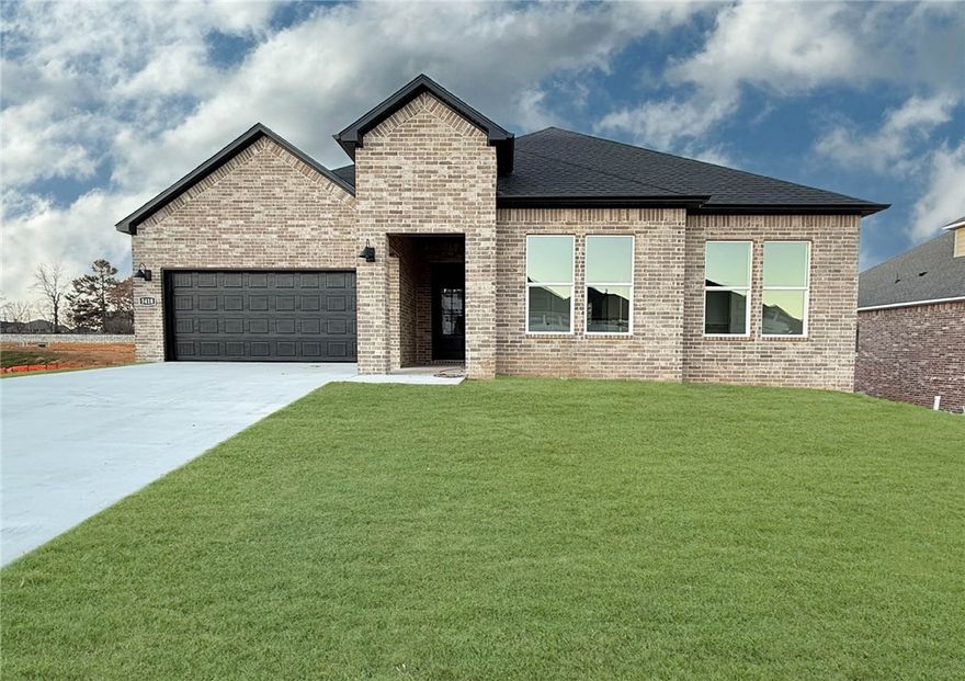 Sold before print! Dashing Dean plan in Noah’s Landing in Springdale, AR! These homes create a welcoming and comforting environment with open floorplans, an electric fireplace with a poplar mantle in the living room, and LVP throughout single-story homes. In the kitchen, you will find a gas range, quartz countertops, and 42’’ cabinets! The primary ensuite features quartz countertops, tile flooring, a walk-in shower with tile walls, and a freestanding tub! Each bedroom and the living room will have a ceiling fan. These homes will feature 4-sides brick with Hardie® siding (per plan), and a covered back patio (per plan) and a landscape package. You will enjoy the programmable thermostat that allows you to control your environment with the touch of a button! Taxes and parcel TBD. Taxes and HOA dues are approximate.