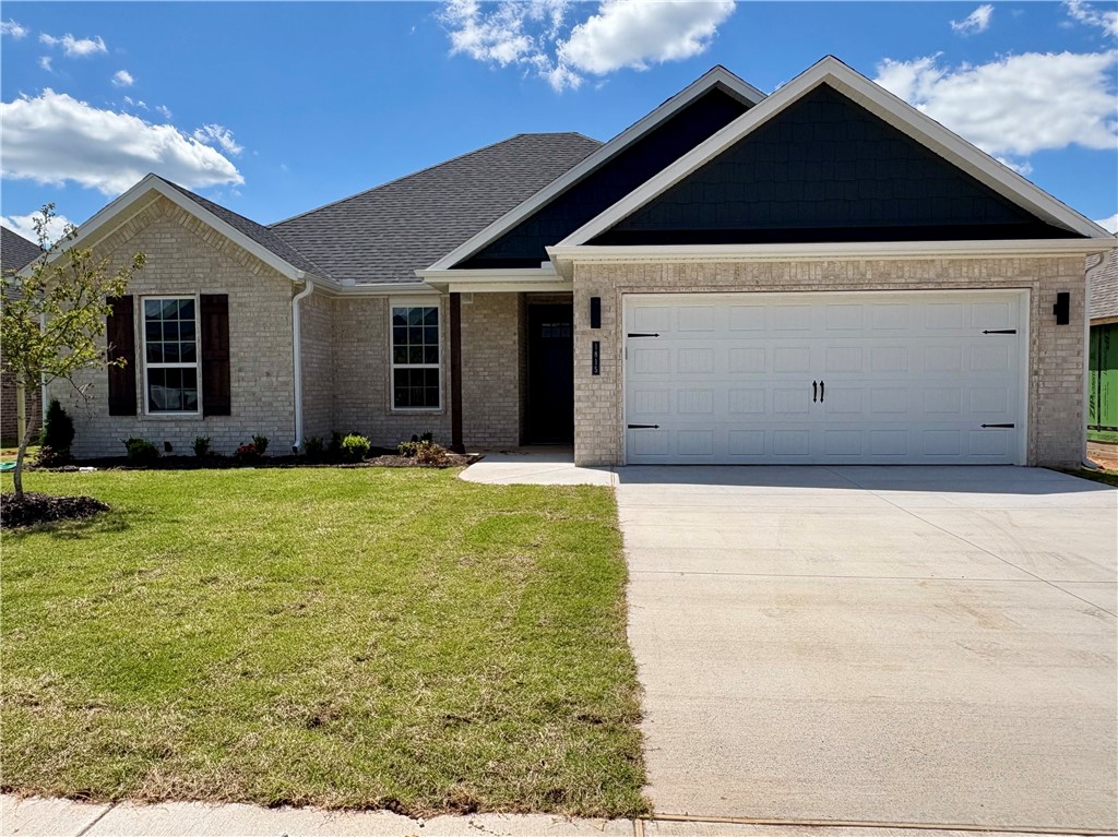 Pea Ridge welcomes you to its rapidly growing community. The Yorktown subdivision places you at the heart of it all, offering close proximity to schools, parks, and beautiful scenic views.This lot showcases the Sparrow Plan, where you're welcomed by LVP flooring and bright, airy touches that bring the home to life.The kitchen, living, and dining areas flow seamlessly together, with the kitchen offering ample storage, including a walk-in shelved pantry. Enjoy outdoor living with both covered front and back patios.For a limited time get $5,000 from the builder & up to $4K from the preferred lender.For access to see all the homes stop by the model home at 1602 Christman St. Open Monday, Tuesday,Thursday, and Friday from 10-4 and Sunday 1-4.