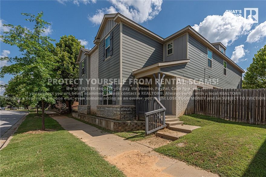 AVAILABLE NOW! Check out this gorgeous 4 bedroom 4 1/2 bathroom duplex located just minutes away from shopping, eateries, trails, and a short drive to the University of Arkansas! Head inside to the open concept living featuring luxury vinyl plank, natural lighting, and ceiling fan! Flow into the open concept kitchen highlighted with stainless steel appliances, an eat-in island, granite countertops, and tile back splash! BONUS: each bedroom includes their own personal ensuite! ALL appliances included! **Tenant is responsible for all utilities.