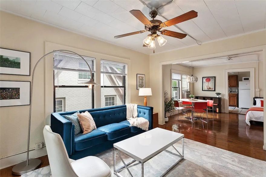 ~ 30+ day stays only! Indulge in the allure of urban living with this stylish home. Located within a historic building in Downtown Fayetteville's identity, this apartment offers a retreat like no other. Accommodating up to four individuals, it's an ideal choice for those seeking comfort and convenience. Positioned a mere block from the vibrant town square and a stone's throw away from the iconic Maxine's Bar and Taproom, this spot presents an opportunity to immerse yourself in the city's pulse.