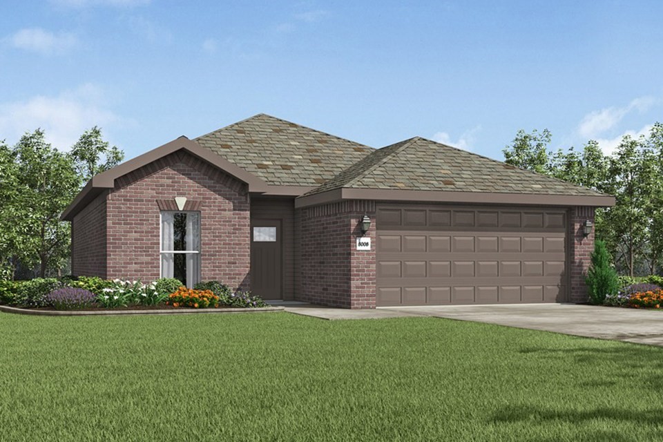 Our 1450KB Series features a great living room and a single level bar in the kitchen that’s perfect for entertaining or helping kids with homework in the evening. This floor plan has plenty of room in the master suite and is complemented by a walk-in closet. Chose from the Kenlie, the Nancy, or the Silvia front elevations! Taxes subject to change based on new construction.