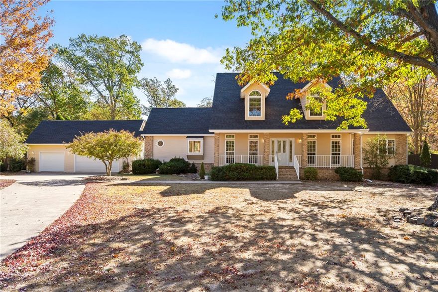 Discover serenity on 7 stunning acres! This property welcomes you with a peaceful front yard, surrounded by mature trees, chirping birds, and privacy. As you drive up, feel an immediate sense of calm and gratitude. The large covered front porch invites relaxation and the expansive front yard is perfect for outdoor activities or simply enjoying the sights and sounds of nature. While the backyard oasis features a pergola and covered patio—perfect for unwinding. This home is full of updates, including a new roof, gutters, downspouts, flooring, stove top, fresh paint, and gorgeous quartz countertops throughout. With new plumbing as well, this property is move-in ready and waiting for you to call it home!