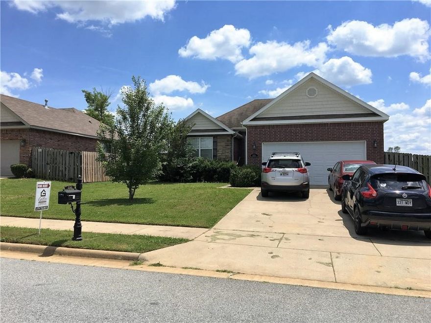 This home has some recent updates. Convenient to Fayetteville and Springdale. In a cul-de-sac. Has a deck and fenced in yard. Not available until after January  1st.