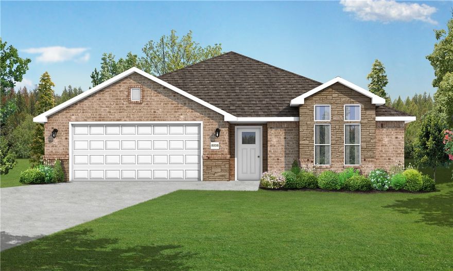 This 3 bed, 2 bath 1714 square foot floor plan is customizable to your needs. Take your pick from a flexible living space, coffee bar, or pocket office in this 1,700-square-foot home. The ability to choose from structural options to best suit your lifestyle makes this house a home! With an open-concept living space and covered patio, this house is perfect for entertaining. Complete with a large primary suite with dual closets!

Taxes subject to change based on new construction.