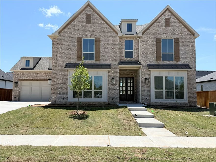 This stunning 2-story Hamilton plan offers a blend of elegance & comfort. As you enter, you'rewelcomedby an open, spacious layout featuring 12-foot ceilings in the living room, kitchen, & dining. Theliving roomis a true centerpiece, boasting a striking 12-foot  fireplace & large picturewindows that flood the space with natural light. The living area flows seamlessly into the designer kitchen,perfect for entertaining, with floor-to-ceiling cabinets, quartz countertops, & an enlarged island with extra storage. Off the living room, you'll find an extended patio with a vaulted ceiling, ideal for outdoor gatherings. The downstairs owner’s retreat is complete with a luxurious bath & walk-incloset. The Study and under stair storage completed the main floor. Upstairs, there’s a game room a, along with 3  additional bedrooms & 3 full baths. The garage is thoughtfully designed, providing space to park on one side while leaving the other side free to use how you choose.
Directions: