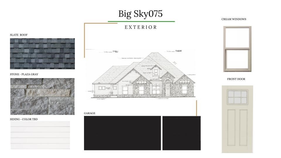 Step inside this stunning one-story home with 4 bedrooms and 3 bathrooms. Big Sky subdivision has that true Montana feel with rock and wood detailed exteriors. With an open floor plan you get the luxury of comfortable easy living! The kitchen and living room flow right into the bonus room perfect for lounging, entertaining, or movie nights with friends and family. The backyard has a covered patio with a gas fireplace and plenty of room to roam! Come select the interior finishes to make this house feel like home.