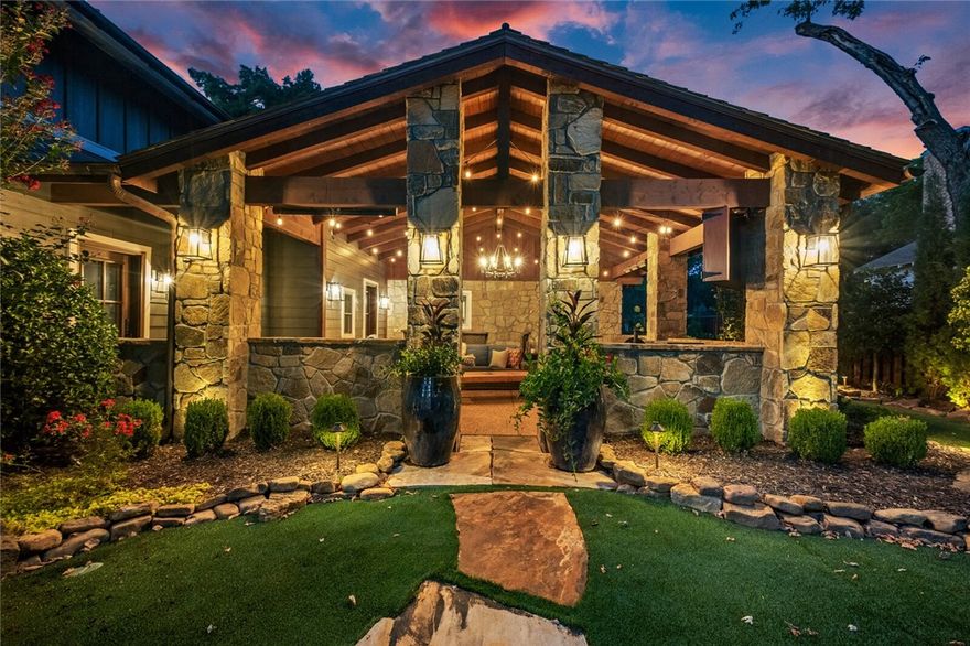 This Meticulously Renovated 1914 Historic Estate is situated on Rare Double Lot in Downtown Bentonville, w access from Central Ave. AND SW 2nd St. Only 1 of 3 Properties Grandfathered in w “Carriage house, 2 Lot” Setup.Thoughtfully Designed w Exquisite Details & Exceptional Features blend the Preserved Original Stone &Brick Attributes while allowing for Ultimate Ease of Life:from Chef's Caliber Kitchen, Gorgeous Wine Cellar w original Dickson House wine crates, Private Study,to New Space above Garage w Bonus Room, Mini-Kitchen & Bedroom EnSuite. The 4326sf Main House also boasts 4 bedrooms(3EnSuites), 4 full baths & Primary Bedroom on Main level w Luxury EnSuite. A Bedroom Up is converted into Lavish Closet. Awesome Outdoor Back Patio, Attached 3-car Garage & dog runs complete 1st half of property. The New 7054sf Beautiful Garage House offers Space for 10+ Vehicles & Full Bath;2nd level has Open Media Room,Full Exercise gym space, Mini-Kitchen,W/D, & Prof.
Full Swing Golf Simulator!Undeniable One-of-a-Kind Estate!