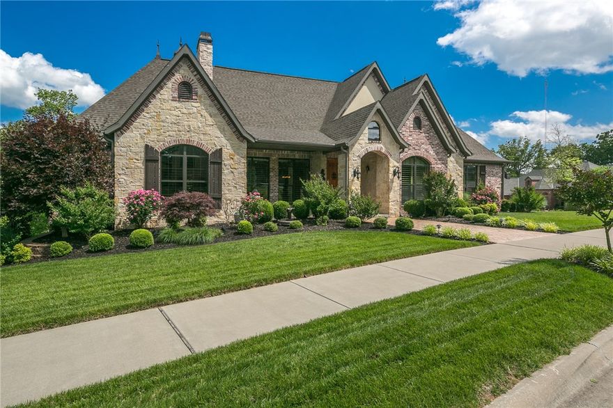 Gorgeous one owner QUALITY custom built home with tons of upgrades and designer touches throughout! Close to Downtown Bentonville and Crystal Bridges on a beautiful lot in Chapel Hill. 3 Spacious Bedrooms, Office, Several Living Spaces including a Poker Room, Game Room, 2nd kitchen in walk out basement, tons of storage and a 2.5 car garage. A 4th bedroom could be easily added (there is a ht.& cooled craft room/storage room in basement level that could be converted). SIMPLY one of the BEST homes in NWA!