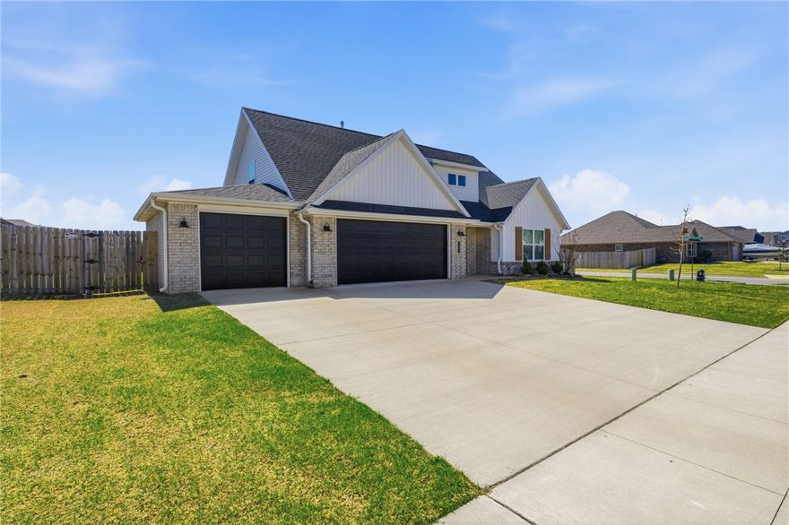 Welcome to this beautifully maintained, like-new home built in 2023, perfectly situated on a spacious corner lot in the heart of Prairie Grove. Offering 4 bedrooms, 2.5 bathrooms, and 1,998 sqft, this home blends modern style with everyday functionality. The open-concept layout is ideal for both entertaining and daily living, with plenty of space for gathering and relaxation. Enjoy outdoor living at its best with a screened-in back porch, extended concrete patio, and a newly added gazebo—perfect for hosting or unwinding. The backyard also features a new storage shed, providing extra space for tools, hobbies, or seasonal items. Located directly across the street from Delford Rieff Park and the Prairie Grove Aquatic Center, you’ll love the convenience of parks, recreation, and community amenities just steps from your front door. This move-in ready home offers the perfect combination of location, upgrades, and lifestyle—don’t miss your opportunity to make it yours!