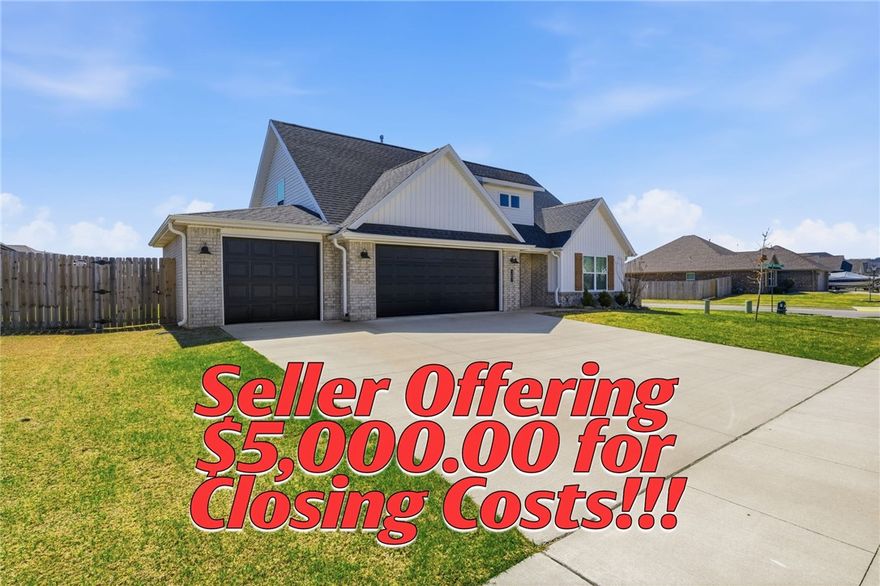 Welcome to this beautifully maintained, like-new home built in 2023, perfectly situated on a spacious corner lot in the heart of Prairie Grove. Offering 4 bedrooms, 2.5 bathrooms, and 1,998 sqft, this home blends modern style with everyday functionality. The open-concept layout is ideal for both entertaining and daily living, with plenty of space for gathering and relaxation. Brand NEW wood floors. Enjoy outdoor living at its best with a screened-in back porch, extended concrete patio, and a newly added gazebo—perfect for hosting or unwinding. The backyard also features a new storage shed, providing extra space for tools, hobbies, or seasonal items. Located directly across the street from Delford Rieff Park and the Prairie Grove Aquatic Center, you’ll love the convenience of parks, recreation, and community amenities just steps from your front door. This move-in ready home offers the perfect combination of location, upgrades, and lifestyle—don’t miss your opportunity to make it yours!