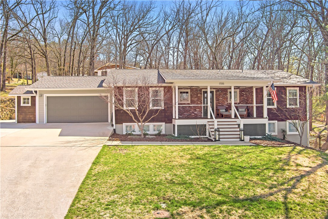 This amazing Mt. Sequoyah home sits on a nearly half acre wooded & landscaped corner lot and features 4 beds & 4 full baths. A full renovation by Mark Zweig in 2014 and let me tell you this one was done tastefully and thoughtfully! Double primary suites as well as living areas upstairs or downstairs leaves the layout flexible for your style of living. No corners were cut on the renovation with tiled baths and showers, a stunning kitchen & cabinetry, as well as extensive structural improvements assuring a solid home on Mt. Sequoyah. This home is great for entertaining with its open plan upstairs, large deck w/ gas hookup for the grill & beautiful covered porch for saying hello to the wonderful neighbors in this awesome community! Very close to Root Elementary as well as plenty of amenities and parks. Irrigated yard + landscaping in the native stone beds as well as landscape lighting & outdoor speakers make the outdoors so enjoyable! Call your favorite realtor today to schedule a tour the weekend of April 8th!