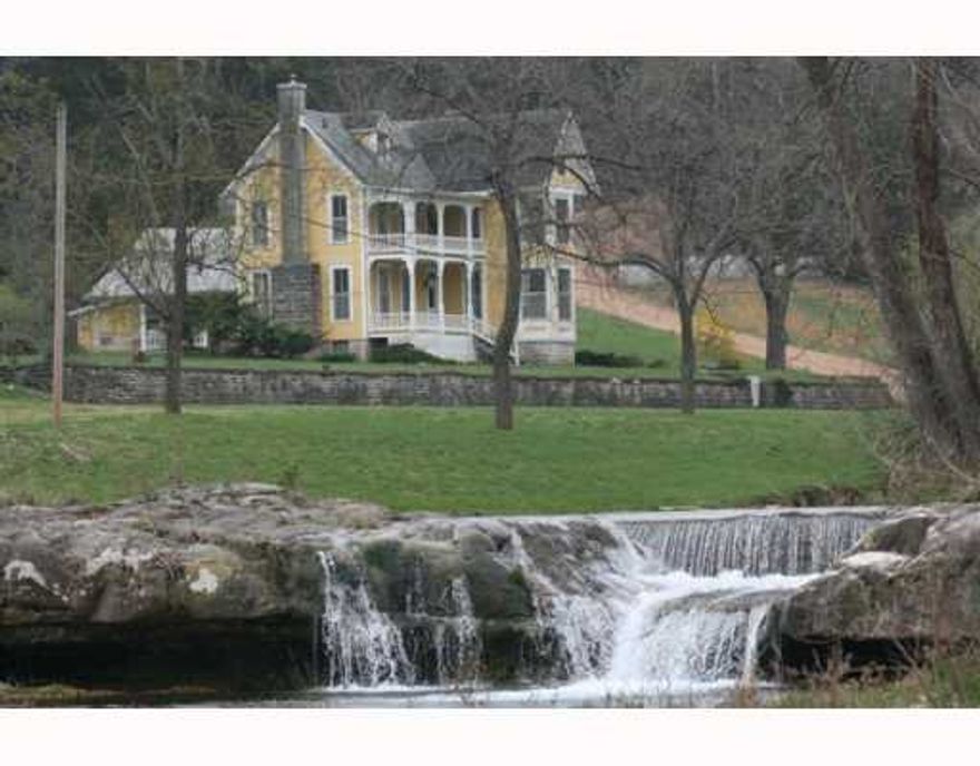 VICTORIAN HOME, BEAUTIFUL SETTING OVERLOOKING YEAR ROUND CREEK AND WATERFALLS, in ground POOL, HOME COMES WITH ALL APPLIANCES, VERY PRIVATE, SECLUDED, 465 AC m/l all measurements and sq ftage are approx.,Property is located approx. 12 miles South of Eureka Springs