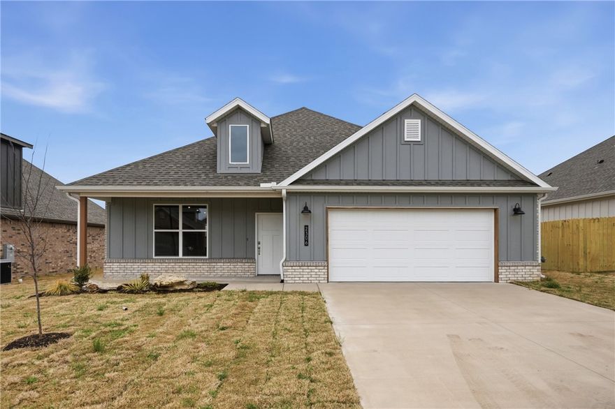 Welcome to Heritage Ranch, Phase 4! This brand-new two-story home is a must-see! The first level features a spacious open-concept living, kitchen, and dining area. It includes three bedrooms, each with walk-in closets, two bathrooms, a laundry room, and a two-car garage. On the second level, you'll find a large bonus room complete with a closet. This home boasts stylish finishes and amenities such as brick and hardie siding, full guttering, LED disk lighting with fan and light kits in all bedrooms, a spacious kitchen island with pendant lights, 3 cm granite countertops, a smart thermostat, Frigidaire Gallery appliances, and more. Combining style and comfort, this home is conveniently located near schools, shopping, and other amenities.