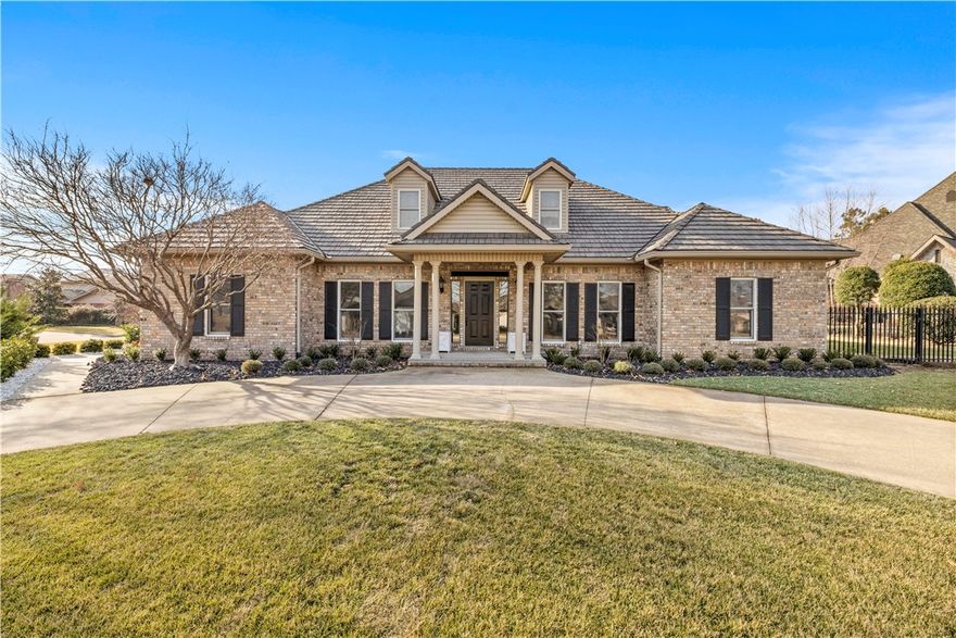 Beautifully updated home in the desired golf course community of Pinnacle Subdivision.  All new paint and hardwood flooring throughout this 3472 square foot home featuring high celiings plus oversized side entry  2 car tandem garage, perfect for golf cart storage .  Spacious living & kitchen with vaulted ceilings, a cozy fireplace with shiplap recently added and new sliding glass patio doors that open up to the backyard complete with an in ground pool.  All new decking & landscaping and a new liner for the pool.  The outdoor space has been plumbed for an outdoor kitchen and fireplace.  3 Bedrooms and 2 baths are on the main level with an additional bedroom and bathroom on the second floor.  Jack & Jill bath and upstairs bathroom have been updated with new tile and cabinetry. All new light fixtures throughout the entire home, new roof in 2019 plus a remodeled master closet are just a few of the many updates throughout. Welcome Home!