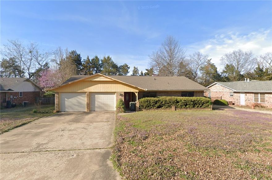 Welcome to this well-built and clean 4-bedroom, 2-bathroom home located in the vibrant city of Fayetteville, AR. This home boasts a spacious family room, perfect for entertaining or relaxing, and a Georgian tiled kitchen that will inspire your inner chef. The home comes with all appliances included, adding convenience to your daily routine. The living spaces feature durable LVP flooring, and a cozy gas log fireplace adds a touch of warmth and charm. Step outside to a fenced backyard, offering a private outdoor space for recreation or relaxation. The home also features a 2-car extra-large garage, providing ample space for vehicles and storage. An attic fan ensures efficient cooling during the warmer months. The location is a standout feature, with a grocery store within walking distance and shopping centers nearby. This home offers a blend of comfort, convenience, and style, making it a perfect choice for your next move.
