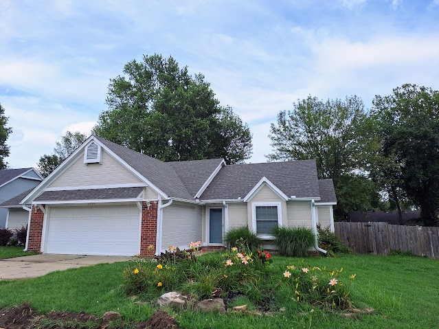 Fantastic opportunity. Immaculate move-in ready home with open floor plan & 2 car garage. Located in Sager Creek SD, you will find new roads & sidewalks providing easy access to schools, ballparks & city walking trail. Additional bonus room could be used as an office or easily converted into a 4th BR. HW floors in the living room & hallways. The renovated kitchen conveys appliances, including SS refrigerator & microwave new in 2024. Both baths renovated in 2025. The generously sized MBR has two closets & ample storage throughout house. A covered deck off kitchen leads to generously sized fenced backyard nicely landscaped with flower & vegetable garden spaces. Also in the backyard is a custom 8x10 shed for tool & garden supply storage. Landscaping around the house includes berm garden with wide variety of flowers. Additional amenities include a custom fireplace mantle & floating shelves made from lumber harvested on the property, new water heater in 2025, new gutters & leaf guards in 2024 & central heat and air.