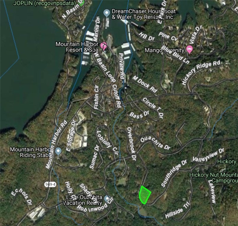 Build your lake getaway! 1.69 Acre level lot in Harbor South at Mountain Harbor Resort. Easy access to Mountain Harbor Marina. Access to Playground, Tennis Courts, Picnic Area, Marina, Swimming Pools.