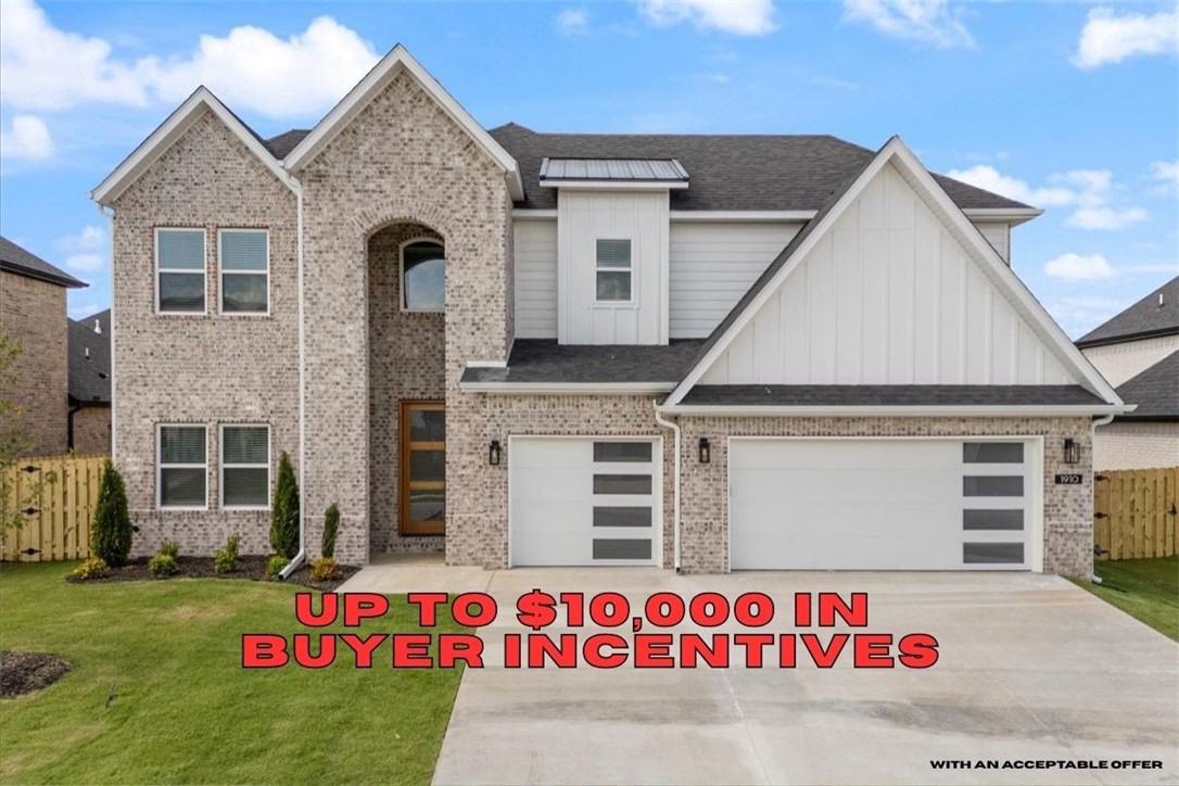 Builder is offering up to $10,000 IN CLOSING COSTS, APPLIANCE PACKAGE OR TOWARDS RATE BUYDOWN with an acceptable offer!! Discover your dream home in the highly sought-after Silver Leaf Estates! This beautiful "Victoria" floor plan offers 4 spacious bedrooms & 3 modern bathrooms, all just 15 minutes from downtown Bentonville & the new Walmart Home Office. Enjoy convenient access to XNA Airport, located less than 10 minutes away. The heart of the home features upgraded lighting, elegant quartz countertops, soft close custom cabinets, a large kitchen island, & stainless steel appliances, including a gas cooktop. Engineered wood flooring flows throughout the common areas & primary bedroom, adding warmth & style. Cozy up by the floor to ceiling fireplace in the living room or spend your evenings on the covered back patio with outdoor gas fireplace. Set in a vibrant community, residents will enjoy future amenities including a serene pond with walking trails, a clubhouse, & a refreshing pool in phase 2. SOUTH FACING!