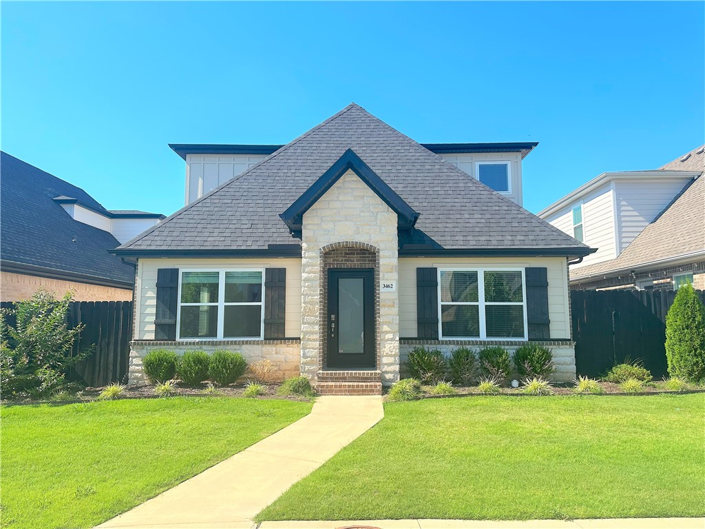 Absolutely gorgeous home just minutes from the University of Arkansas, so perfect for students, and about 4 minutes to I-49. You can literally walk to Walmart Neighborhood Market and several different restaurants from this location. Extremely well cared for 4 bedroom 3.5 bathroom located in the heart of Fayetteville! Home features all Luxury Vinyl Plank throughout the downstairs. Kitchen has all stainless appliances including refrigerator with custom cabinets, granite counters with island and plenty of storage space. Bedroom 1 is downstairs with an en-suite featuring dual vanities and huge walk-in-closet. Upstairs adds 3 more bedrooms. One bedroom has its own en-suite and the other 2 bedrooms share a Jack Jill bathroom. There is a 2-car garage with additional parking outside on the extended driveway for additional cars. The rent includes access to the pool that is around the corner and all outdoor maintenance including landscaping and mowing is included with rent. Pets MAY BE negotiable with additional deposit.