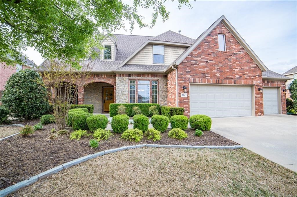 Fabulous open floor plan with office, formal dining room, bonus room, loft and additional "secret room" connected to an upstairs bedroom. Master bedroom on main level. Covered porch with extended patio. 6-person storm shelter. 3-car garage. Amazing Lochmoor Subdivision with community amenities down the street (pool, tennis & basketball courts, sand volleyball, & playground). Home backs up to green space owned by HOA, and gate in the back accesses shortcut to pool and playground. Conveniently located near Bentonville Community Center and bike trails. Deadline for offers is Sunday, June 20 at 8:00 pm. Please set expiration for Monday June 21 at 12:00 pm.