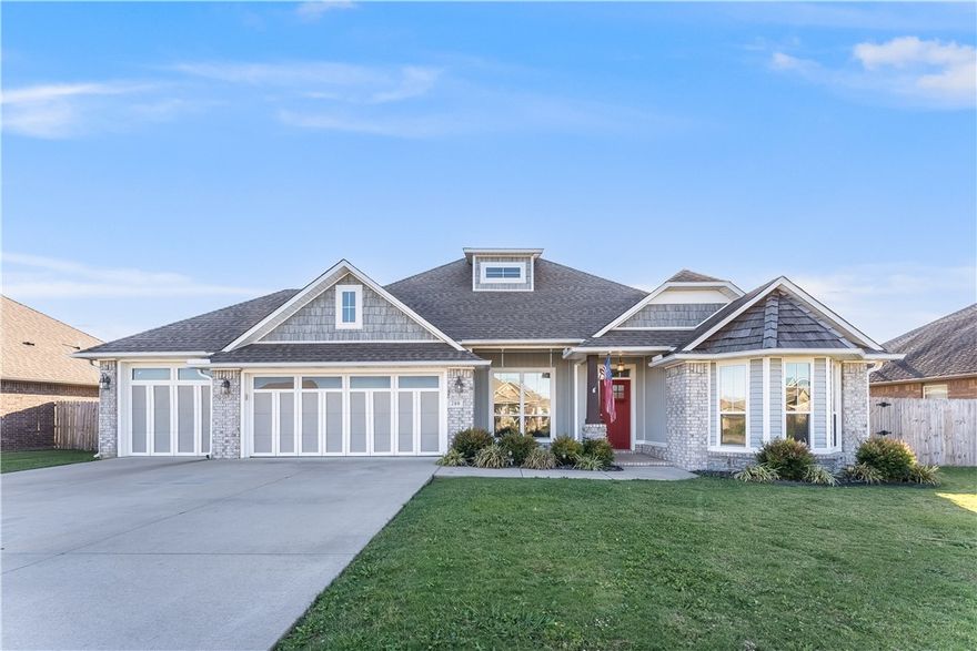 Welcome to this stunning 4-bedroom, 2-bathroom home located in the charming area of Pea Ridge, AR. This property boasts a beautiful open layout that allows for a seamless flow between spaces. The kitchen is a chef's dream with its sleek granite counters and built-in features, perfect for preparing gourmet meals. The formal dining room adds a touch of elegance for hosting dinner parties or enjoying family meals. Step outside to a covered patio, an ideal spot for outdoor relaxation or entertaining. The home also features a privacy fence, offering an added layer of security and seclusion. With its combination of style, comfort, and functionality, this home is a must-see.