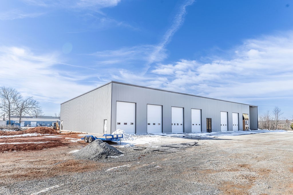 New Construction Industrial Warehouse. 13,760 SF total, 12,160 Enclosed Square Feet on 2.57 acres.
Three units total, 2 are leased with a GOI of 193,200.00. Available unit is 3,860 SF with reception area, break room, 2 offices and warehouse space with two roll up doors. Building layout, site plan and layout showing available space in Supplements. Zoned I-1. Additional land available for outdoor storage. Completion date is April 30th, 2025.