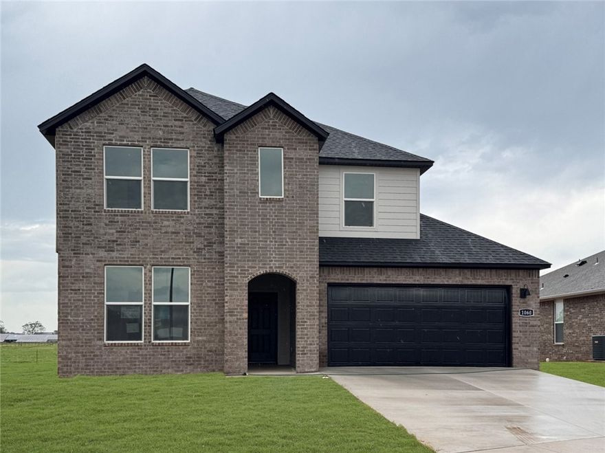 Sold before print! Notable Naples plan in Huber Place in Bentonville, AR! Each home will feature a modern electric fireplace with a poplar mantle and LVP flooring throughout the first floor with carpet on the stairs and upstairs. You’ll find a ceiling fan in all bedrooms and the living room! These homes will be complete with quartz kitchen counters, 42-inch cabinets, and stainless-steel appliances! Primary bath features quartz counters, double sinks, and a walk-in shower! The secondary bath will have a walk-in shower; third bath will have a tub/shower combo. The Naples plan includes a game room upstairs! Home will have a Garage Door Opener, landscape package, with Brick and Hardie® exterior per plan. These 2 Story homes will have a combination of Brick and/or Hardie® on the front, sides and back. Homes in Huber Place are located within the city limits of Centerton with a Bentonville address and zip code of 72713. Property owners are considered a citizen of Centerton and all that applies. Subject to change.