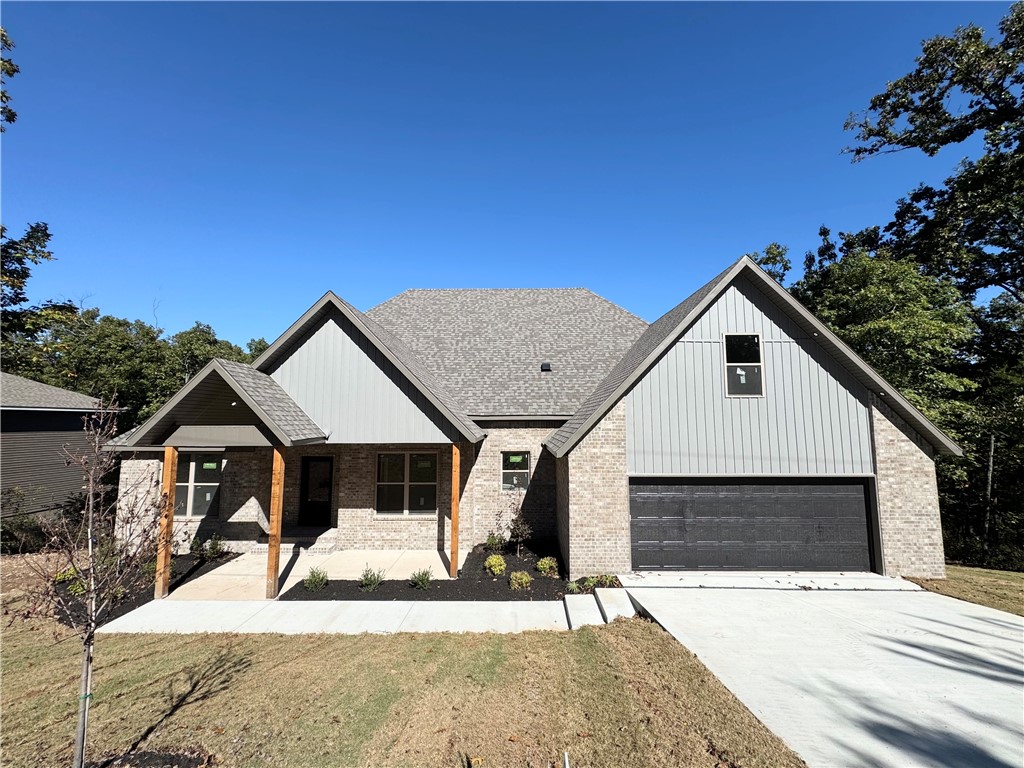 Discover this beautifully crafted 4-bed, 3-bath home featuring a smart split floor plan that perfectly balances privacy & open living. The great room showcases a vaulted ceiling & shiplap fireplace ā the ideal spot to unwind or host friends. Enjoy luxury vinyl plank floors throughout, granite countertops, & sleek under-cabinet lighting in a kitchen built for both style and function. A spacious 9x9 pantry keeps everything organized, while the dedicated office makes working from home easy. Generous bedrooms, timeless finishes, & fresh landscaping create a space that feels refined yet inviting. With an oversized garage & modern upgrades at every turn, this home blends beauty, comfort, & practicality ā truly a must-see. **SPECIAL FINANCING INCENTIVES AVAILABLE THROUGH BUILDER'S PREFERRED LENDER**