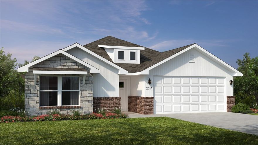 This 1950 square foot 4 bedroom, 2 bathroom home
features a spacious and open floor plan. The main living
area includes a large living room that flows seamlessly
into a modern kitchen and dining area, creating the
perfect space for entertaining guests. The home includes
four bedrooms and two full bathrooms. With its
thoughtful design and practical amenities, this home is
perfect for those seeking a comfortable and functional
living space. Taxes subject to change based on new construction.