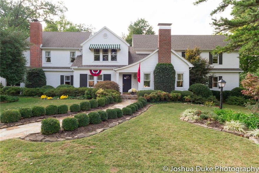 Charming home, one block form U of A and Razorback Stadium. 5 bedrooms, 5.5 baths. Master with private balcony. Living space extends outdoors with manicured lawn & flagstone patio with fountain. View from upstairs deck to Oklahoma & of beautiful sunsets. Well maintained home with many updates. New Sani dry system installed in crawl space.