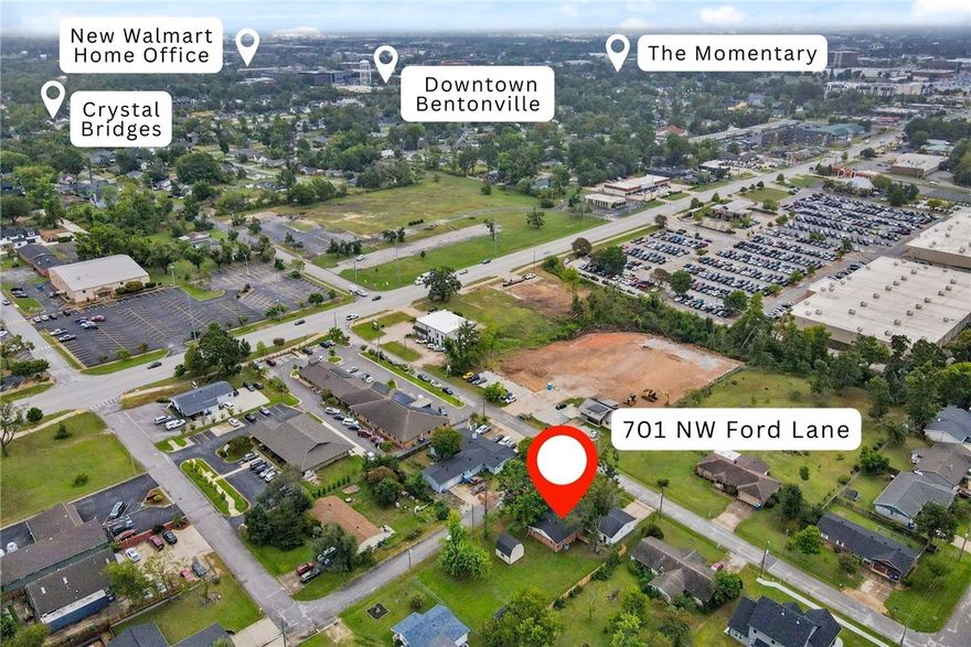 Discover Bentonville living in this updated ranch-style home  on a spacious corner lot, less than a mile from Coler Mountain Bike Preserve and just minutes to Slaughter Pen, Downtown Bentonville, and the new Walmart Home Office. The smart split floor plan features multiple living areas, oversized windows, new luxury vinyl  floors, and a brick fireplace as the centerpiece. A versatile bonus room provides space for a home office, studio, game room, or guest suite. For added peace of mind, the home features a new roof!  Also perfectly positioned for a perfect investment property!  Outdoor adventures to vibrant culture and top-rated amenities, everything you love about Bentonville is right at your doorstep.